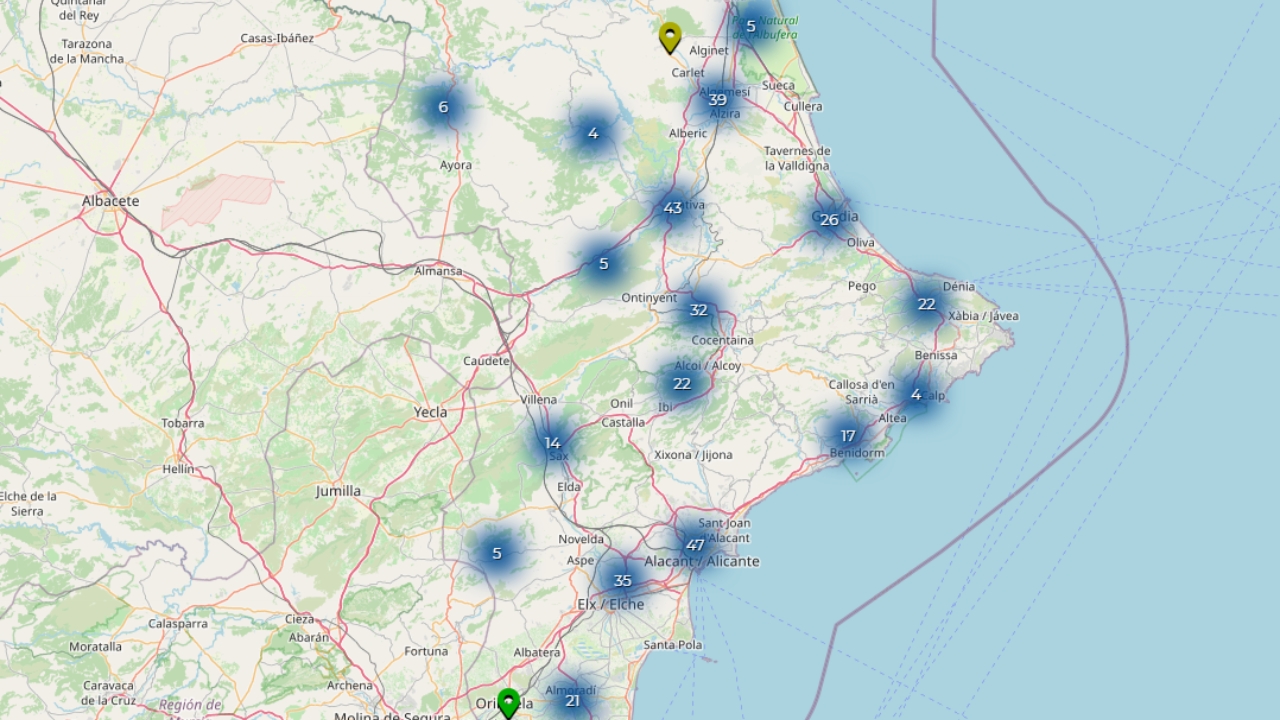mapa entidades 9 nuevas