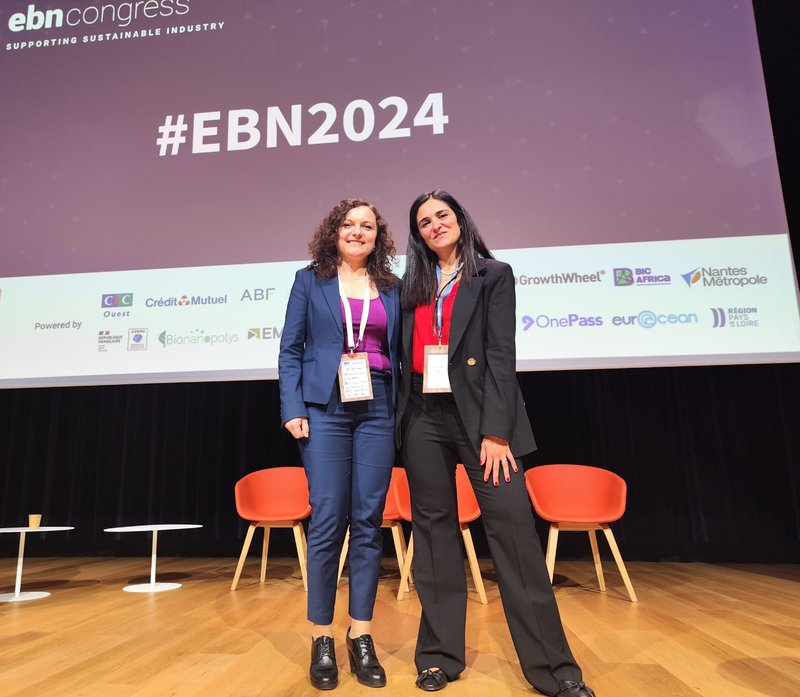 Alexandra Badoiu, directora de CEEI Castellón, y Laura Lecci, CEO de EBN