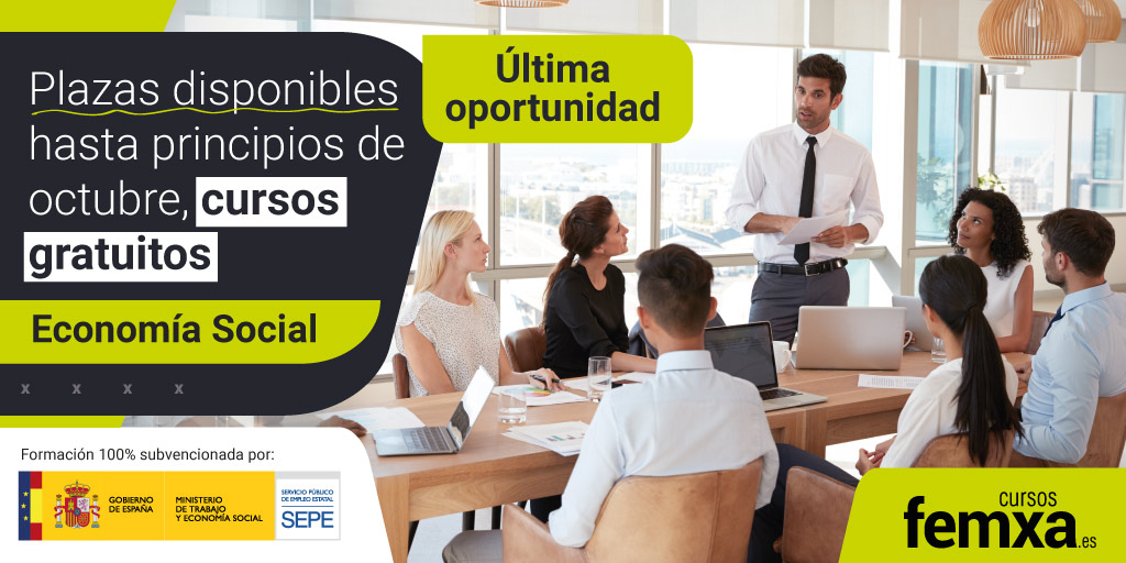 ¡Cursos gratuitos para trabajadores del sector Economía Social!