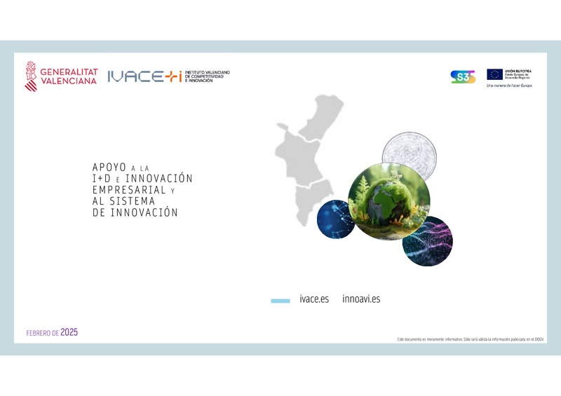 Presentación Instrumentos IVACE+i de apoyo a la I+D+i empresarial (Portada)