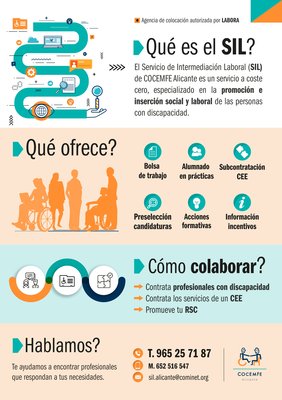Cocemfe Alicante ofrece un Servicio de Intermediaci�n Laboral (SIL Empresas) a las empresas de la provincia