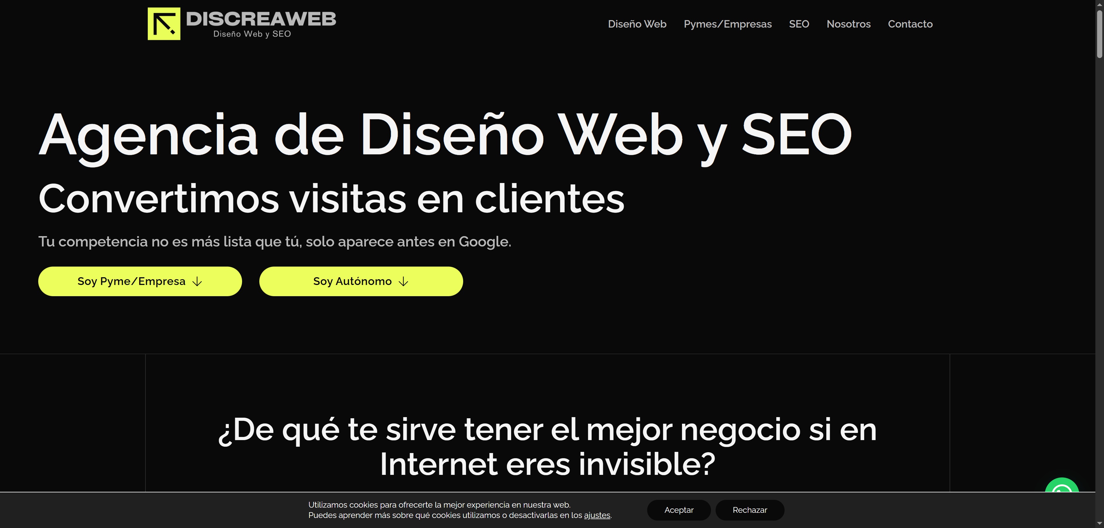 Agencia de Diseño Web y SEO - Discreaweb