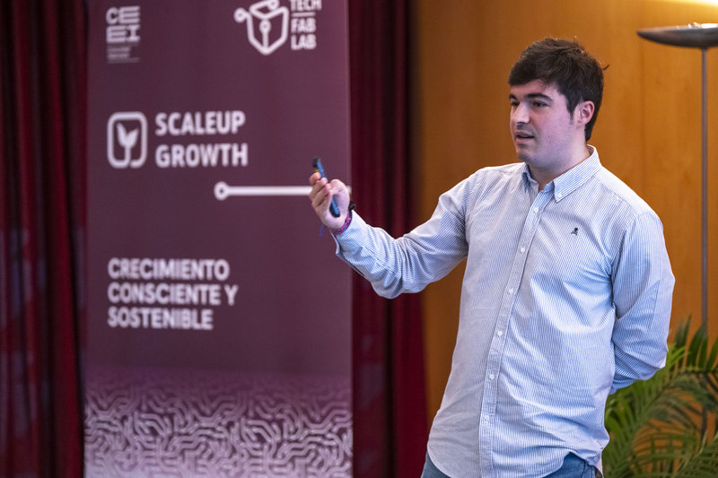 Roberto Gómez, de Moeve, en la primera sesión de Scale Up Growth en CEEI Castellón