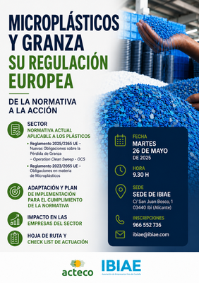 Jornada sobre micropl�sticos y granza: normativa europea y aplicaci�n pr�ctica para las empresas del sector