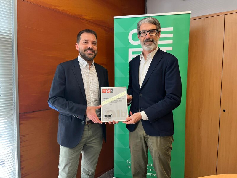 La firma Tekinn obtiene el sello de empresa innovadora de la mano de CEEI Castellón