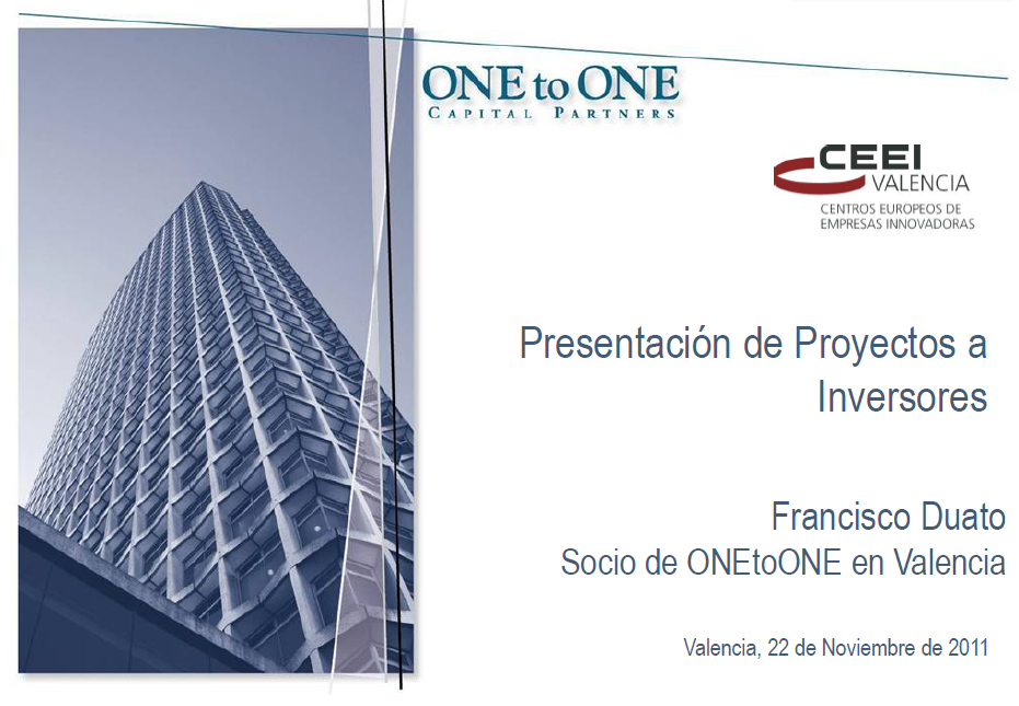 presentaci�n proyectos a inversores