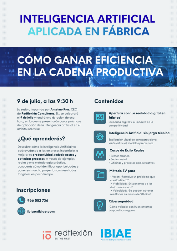La inteligencia artificial aplicada a f�brica: c�mo ganar eficiencia en la cadena productiva