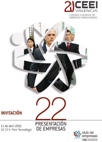 Invitación a la 22ª Presentación de Empresas CEEI Valencia