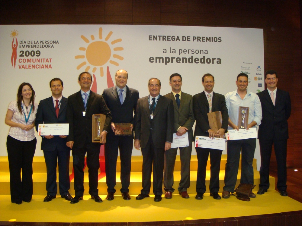 Premiados DPECV 2009 con Director CEEI Valencia