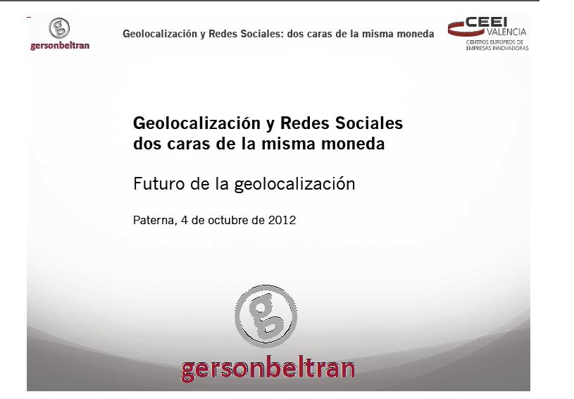 El futuro de la Geolocalizaci�n 