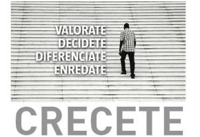 Lema-mensaje Crecete. Imagen #DPECV2012