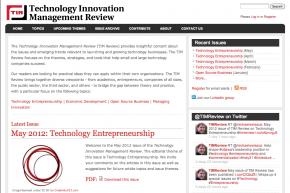 The Technology Innovation Management Review (TIM Review) 