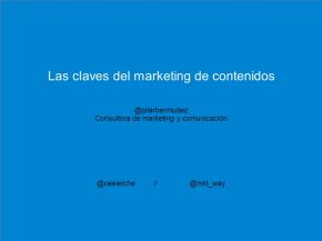 Las claves del marketing de contenidos
