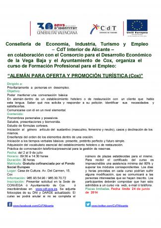 Curso de Alemn para la oferta y promocin turstica