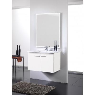  Mueble de bao blanco - 2 puertas - Suspendido. Incluye Lavabo (Ref: queen108bl)