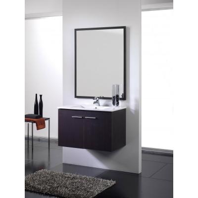  Mueble de bao wengue - 2 puertas - Supendido. Incluye Lavabo (Ref: queen108we) 