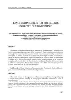 2010. Planes estratégicos