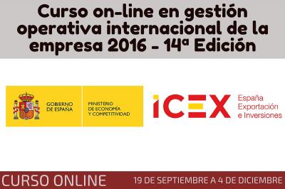 Curso on-line en gestin operativa internacional de la empresa 2016 - 14 Edicin