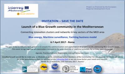 Blue Growth community in the Mediterranean