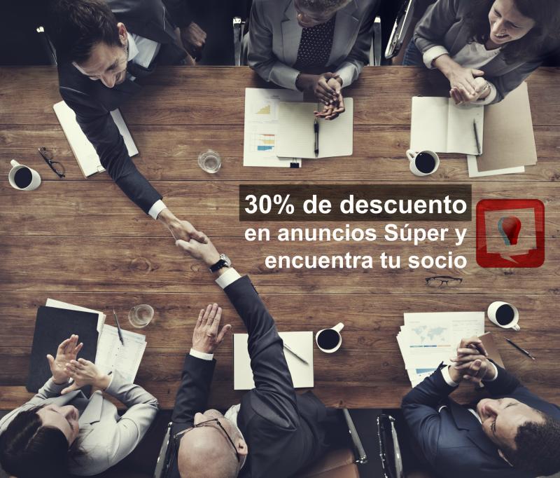 30% de descuento en anuncio Star ¡Busca tu socio!