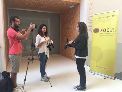 Equipo de comunicaci�n Focus Pyme en Sagunt