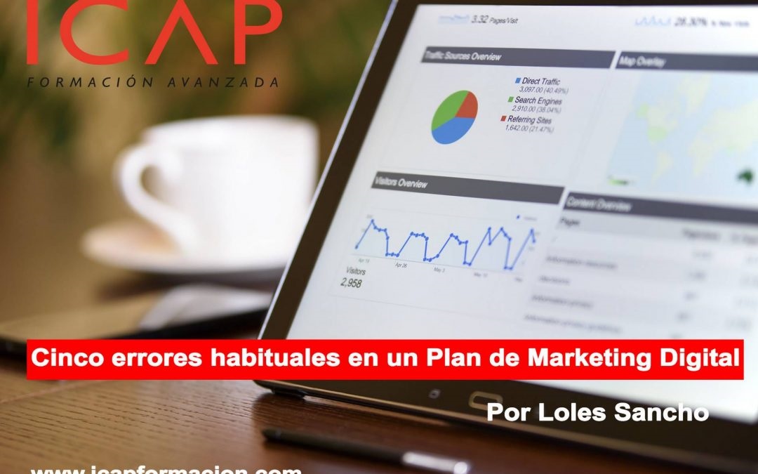 Cinco errores habituales en un Plan de Marketing Digital