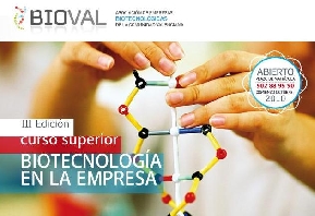 Cartel publicitario Curso Superior de Biotecnolog�a en la Empresa 2010
