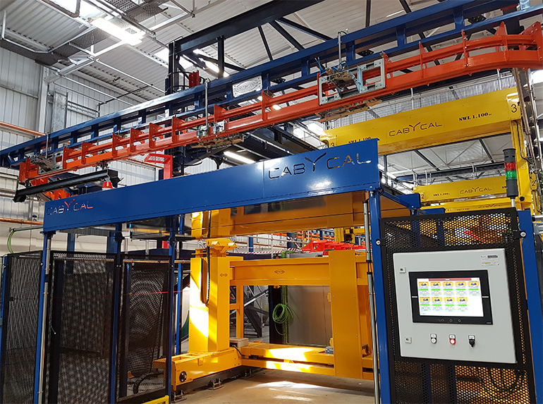 Cabycal entrega una l�nea automatizada de pasivado de piezas de aluminio a Gestamp