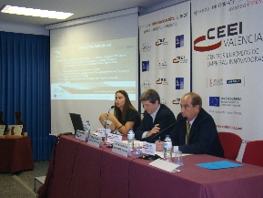 Salceda Fernndez CEDIVET, Carlos Navarro Presidente CEEI Valencia, Jess Casanova CEEI Valencia