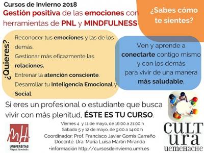 Curso de Gestin positiva de las emociones con herramientas de la PNL y MINDFULNESS