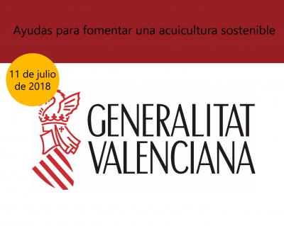 Ayudas para fomentar una acuicultura sostenible en la Comunitat Valenciana.
