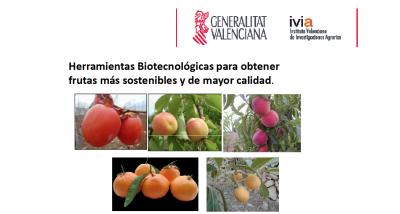 Ponencia: Herramientas biotecnológicas para una producción más sostenibles y de calidad