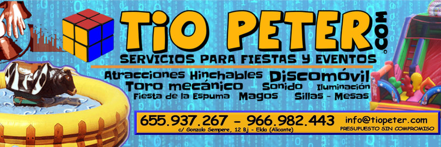 Tiopeter.com - Alquiler de Hinchables para Fiestas y Eventos