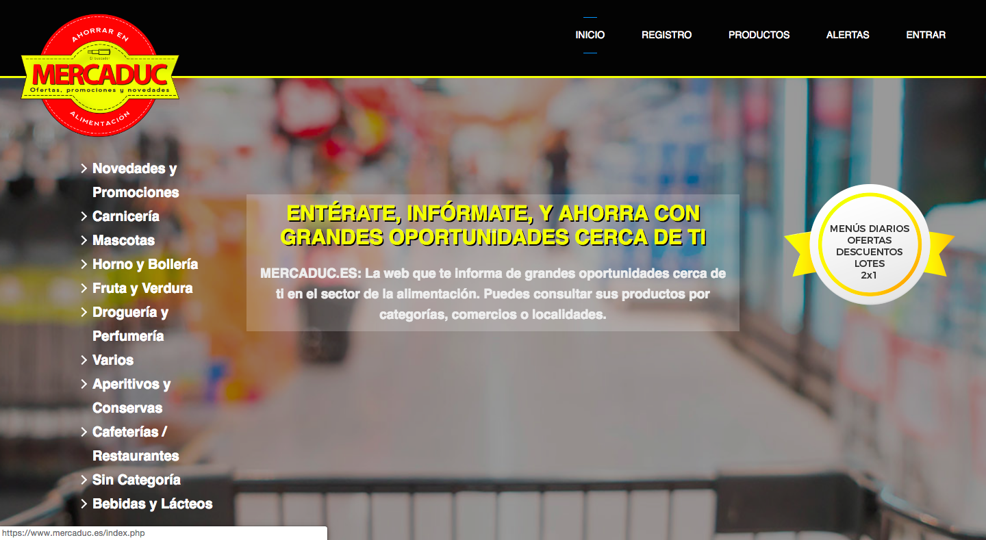 Mercaduc. La primera web de anuncios especializados en el sector de la alimentación