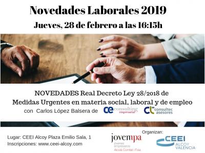 Jornada Novedades laborales del 2019