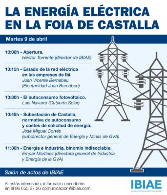 Jornada La energa elctrica en la Foia de Castalla