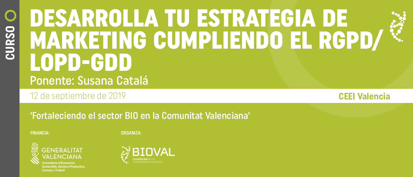 Jornada: Cómo desarrollar tu estrategia de marketing cumpliendo el RGPD/ LOPD-GDD