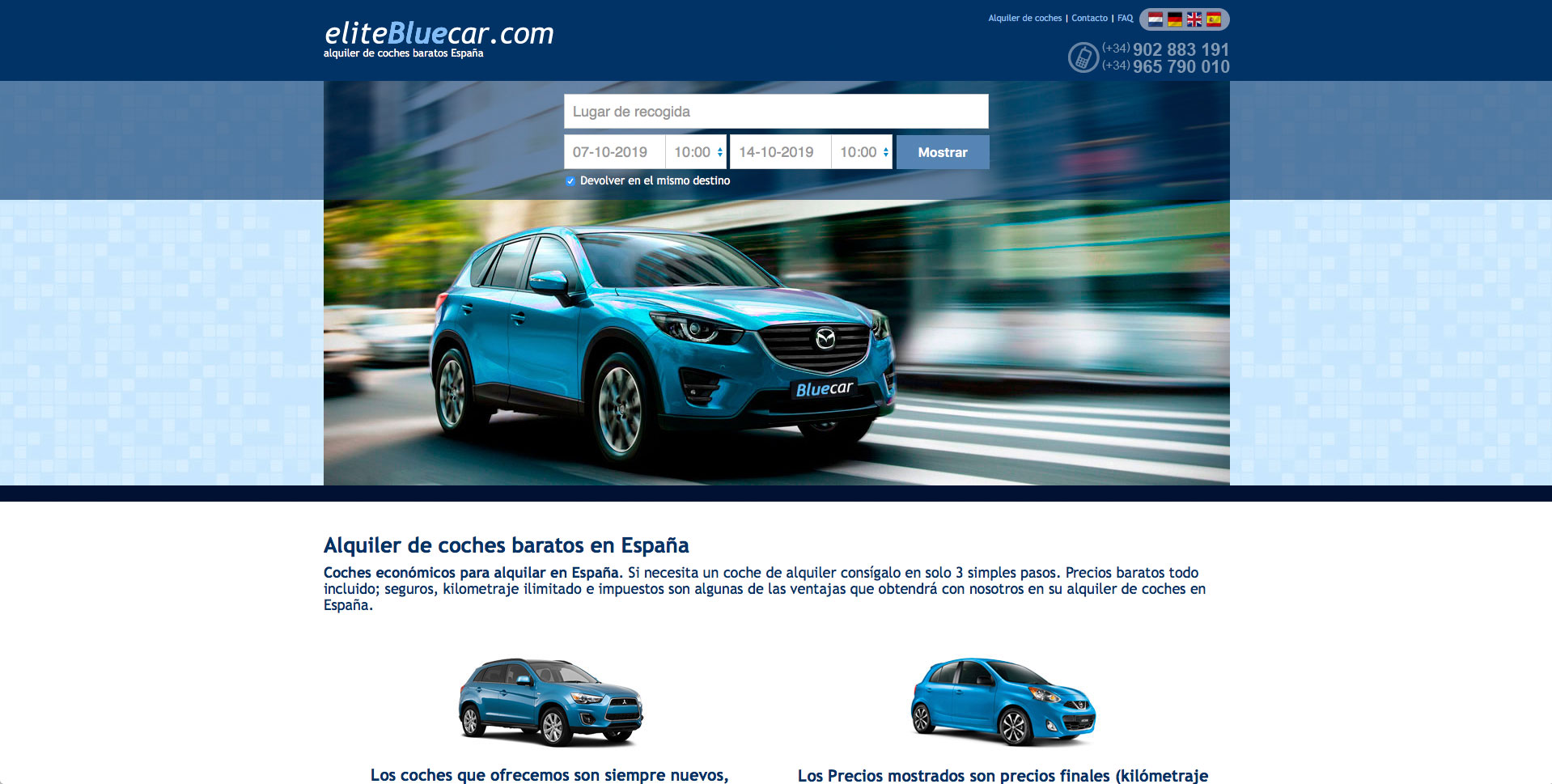 Alquiler Coches EliteBlueCar