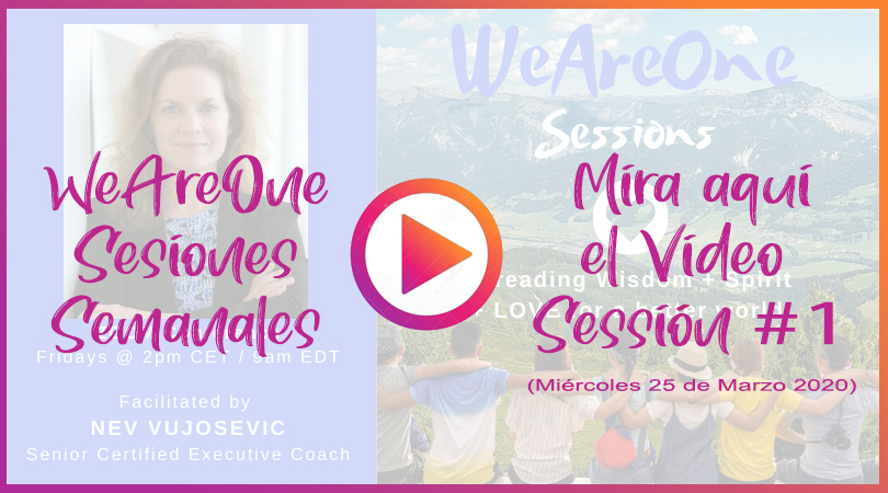 YA PUEDES VER AQUÍ LA GRABACIÓN #1: ❤️WeAreOne ~ Sesiones Semanales❤️