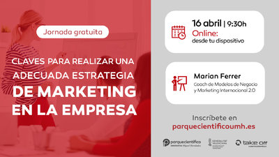 La sesin estar a cargo de Marian Ferrer, coach de Modelos de Negocio y Marketing Internacional 2.0