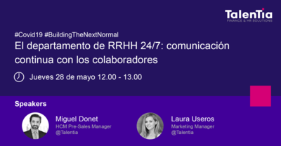 Webinar Talentia: El departamento de RRHH 24/7: comunicacin continua con los colaboradores
