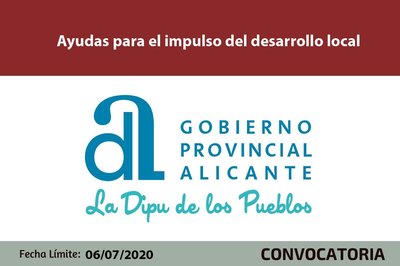 Ayudas impulso desarrollo local de la Diputacin de Alicante
