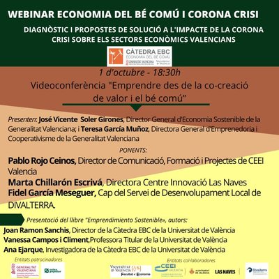 Webinar Emprender desde la co-creacin de valor y el bien comn