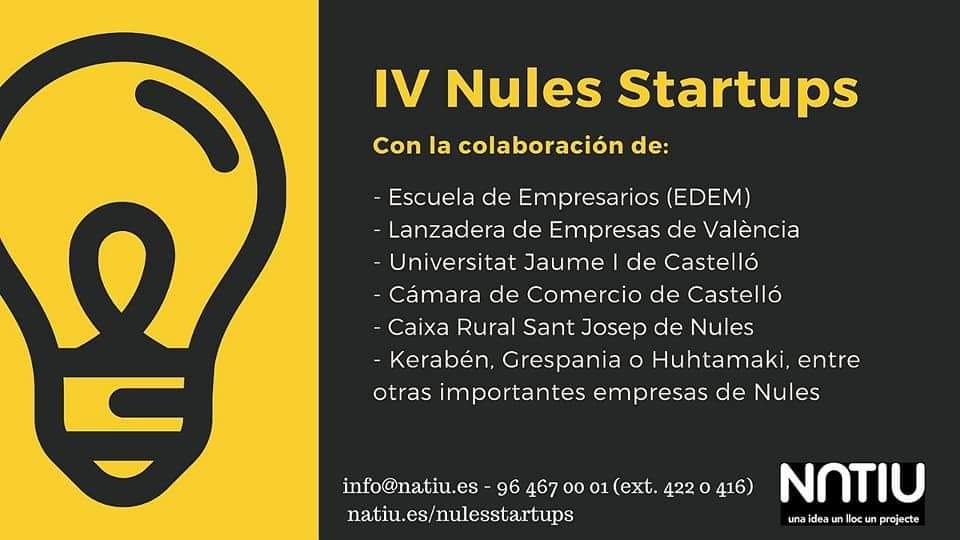 IV EDICION NULES STARTUPS INFORMACION