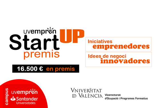La Universitat de Val�ncia premiar� amb 16.500 � a les millors iniciatives emprenedores i idees de negoci innovadores