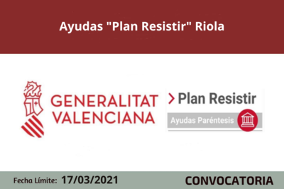 Ayudas "Plan Resistir" en Riola