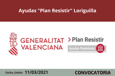 Ayudas "Plan Resistir" en Loriguilla