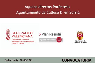 Ayudas Econmicas Covid 19 - Ayuntamiento de Callosa d'En Sarri