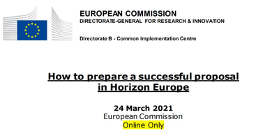 How to prepare a successful proposal in Horizon Europe