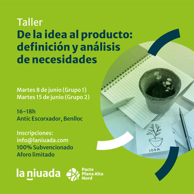 Taller: De la idea al producto: definición y análisis de necesidades